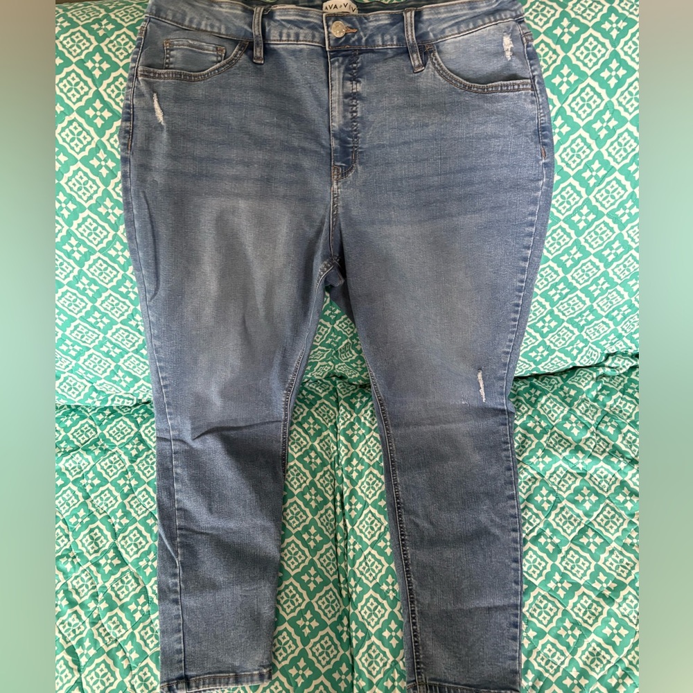 Ava & Viv High-Rise Skinny Jeans
